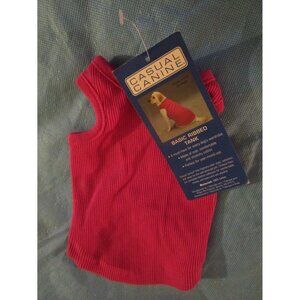 Casual Canine Raspberry Tank Shirt Dog Puppy Shirt Basic Ribbed Tank XXS
